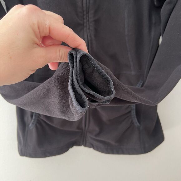 The‎ North Face Full Zip Hoodie Womens Size XS Ruched Pockets Black - Picture 5 of 13